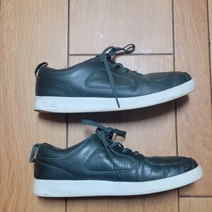 Clae Parker Men's Green Leather Sneakers